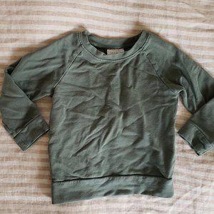 Mebie Baby green pullover toddler sweatshirt